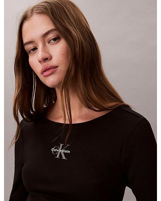 Calvin Klein Black Jeans Monologo U Back T-Shirt