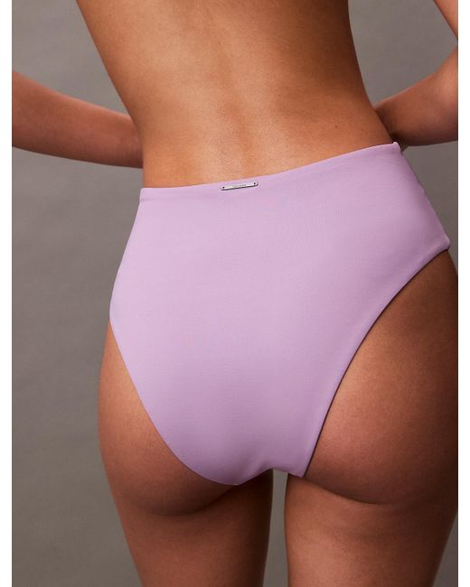 Calvin Klein Purple High Waisted Bikini Bottoms