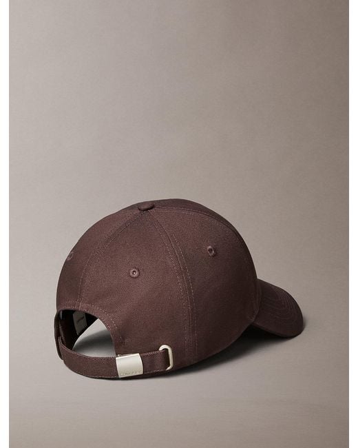Calvin Klein Brown Embroidered Monogram Baseball Cap
