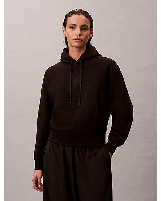 Calvin Klein Black Premium Terry Hoodie