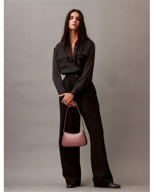 Calvin Klein Pink All Night Small Shoulder Bag