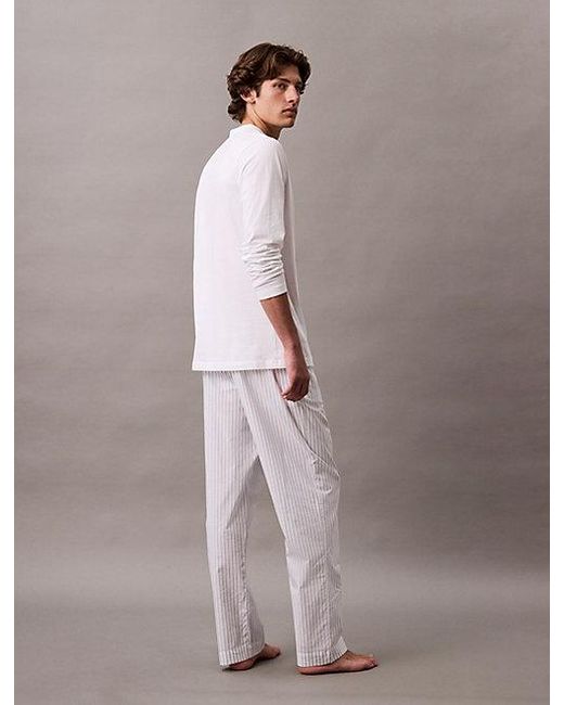 Calvin Klein Pyjamaset Met Broek in het Gray voor heren
