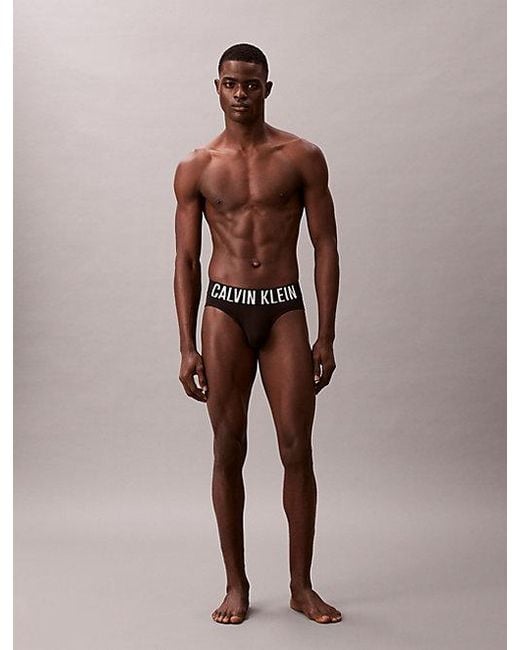 Calvin Klein Black 3 Pack Briefs Intense Power Cotton for men