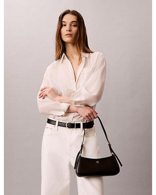 Calvin Klein Multicolor Small Monogram Logo Shoulder Bag