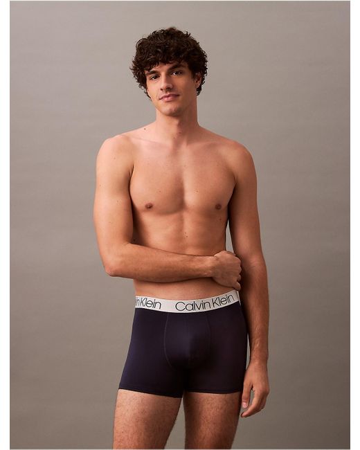 Calvin Klein Blue Chromatic 4-Pack Trunk for men