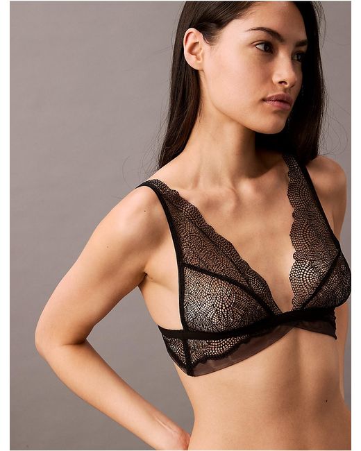 Calvin Klein Gray Triangle Bra