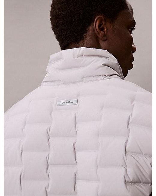 Calvin Klein Compact Lichtgewicht Doorgestikt Pufferjack in het Multicolor voor heren