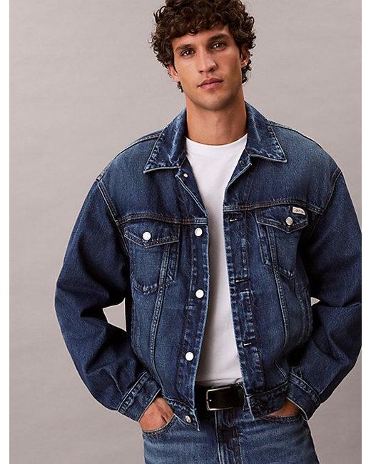 Calvin Klein Blue Jeans 90S Denim Trucker Jacket for men