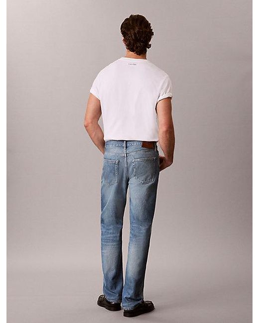 Calvin Klein Blue Jeans Standard Straight Jeans for men
