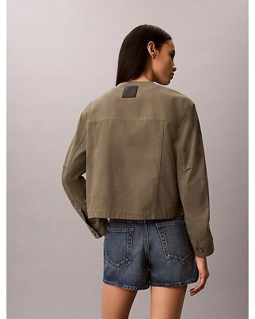 Calvin Klein Canvas Jack in het Brown