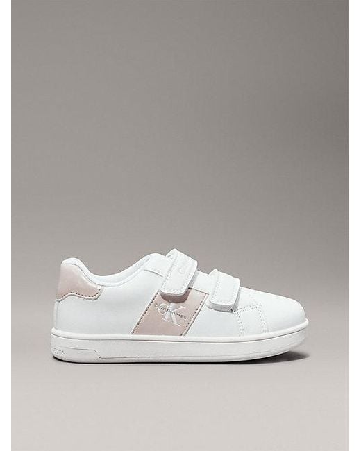 Zapatillas con velcro para niños y bebés Calvin Klein de color Metallic