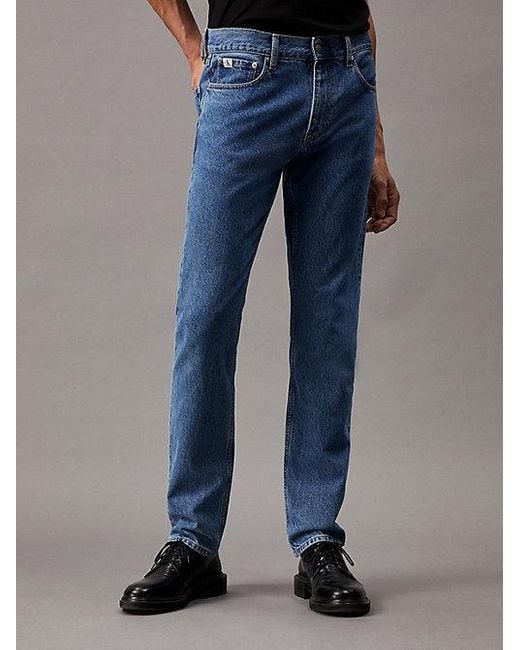 Calvin Klein Authentische Straight Jeans in Blue für Herren