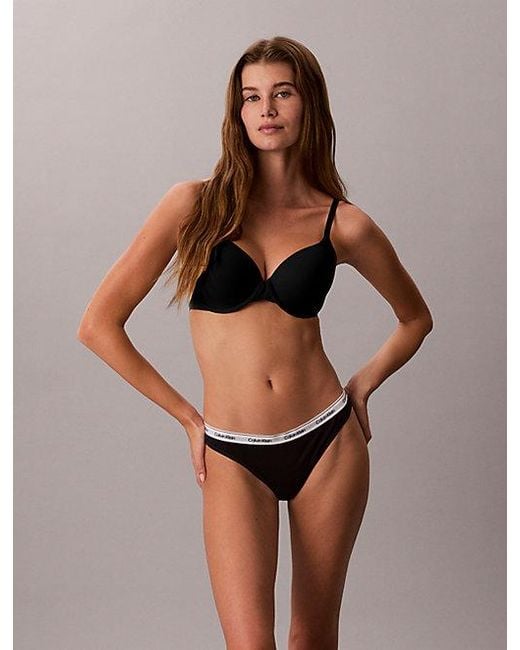Calvin Klein Gray 3 Pack Low Rise Thongs