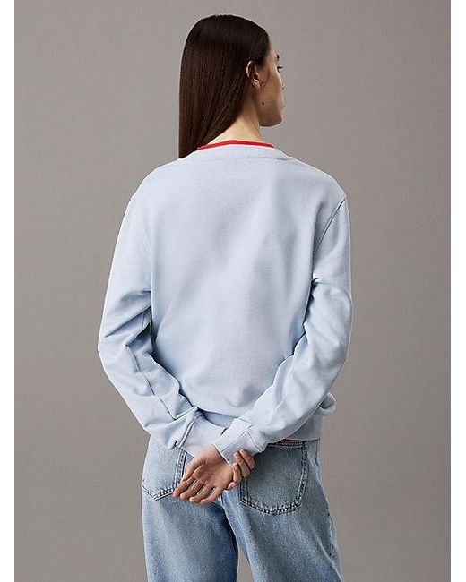 Calvin Klein Gray Jeans Monogram Sweatshirt