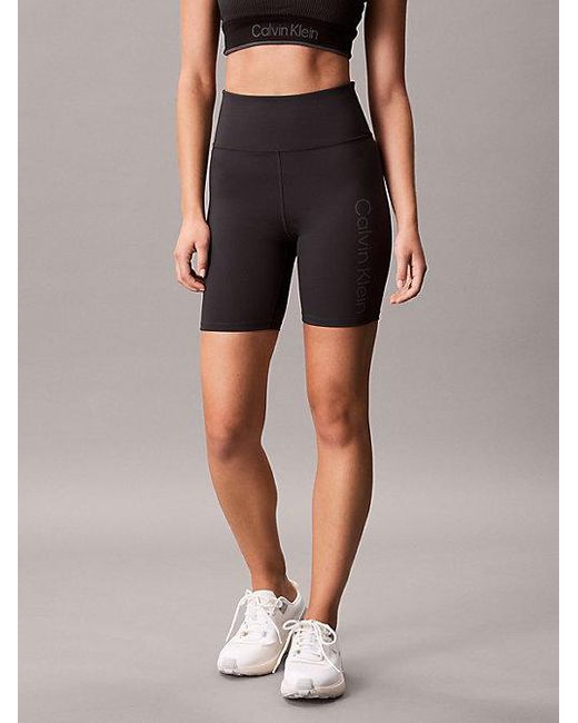 Calvin Klein Brown Enge Kurze Sporthose
