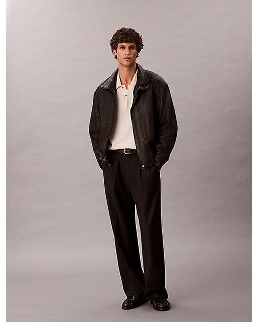 Calvin Klein Natural Cashmere Polo Jumper for men