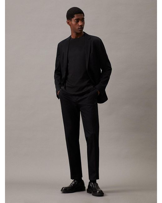 Calvin Klein Black Slim Thermo Tech Blazer for men
