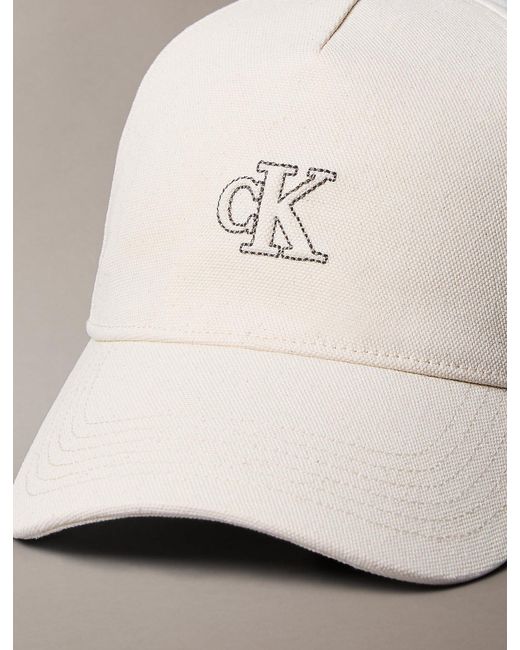 Berretto Da Baseball di Calvin Klein in Natural