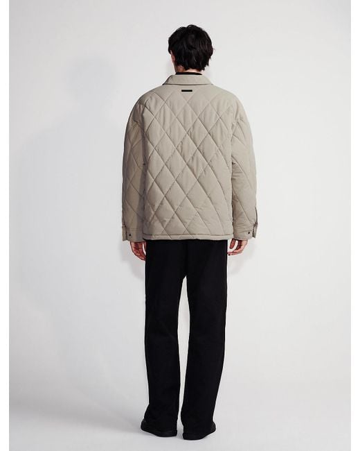 Giubbotto Trapuntato di Calvin Klein in Natural da Uomo