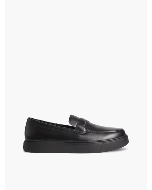 Calvin Klein White Leather Hybrid Loafers for men