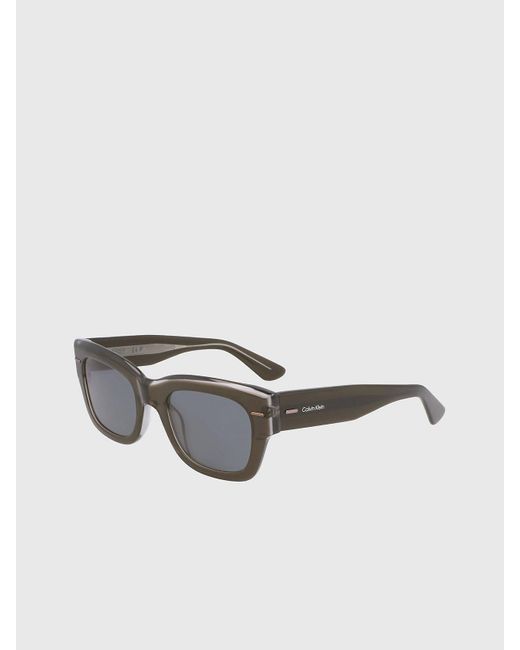 Calvin Klein Gray Rectangle Sunglasses Ck23509S for men