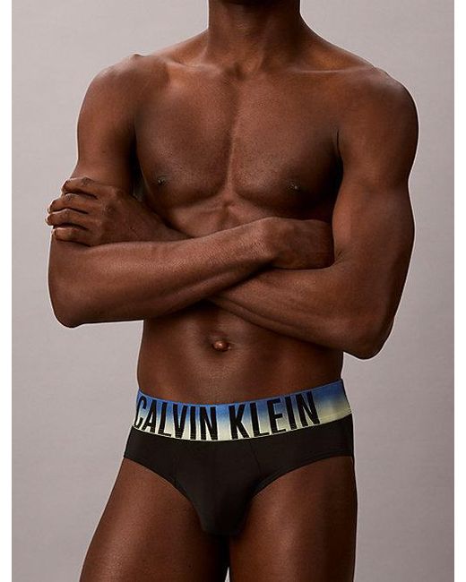 Calvin Klein Blue 3 Pack Hip Briefs Intense Power for men