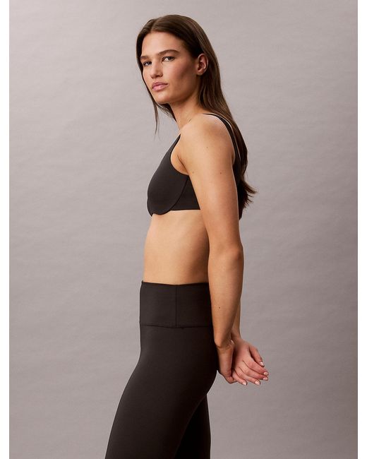 Calvin Klein Black Quick-Dry Low-Impact Sports Bra