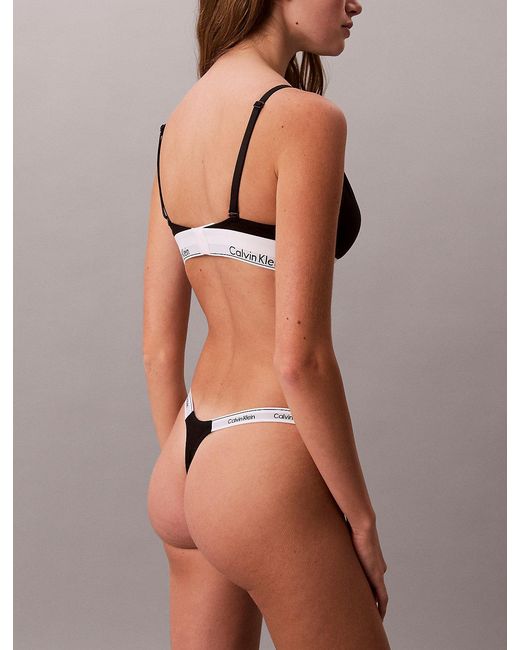 Calvin Klein Gray 3 Pack Dipped Thongs