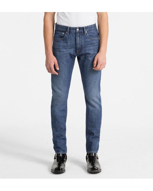 Calvin Klein Blue Ckj 056 Athletic Tapered Jeans for men