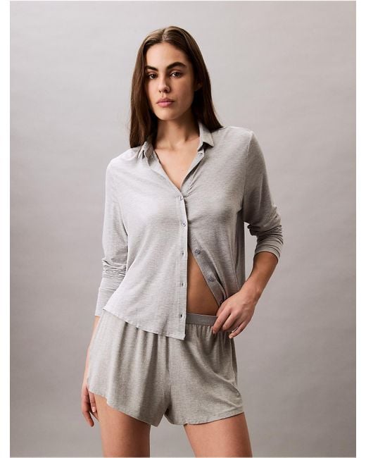 Calvin Klein Gray Ultra Soft Modal Short