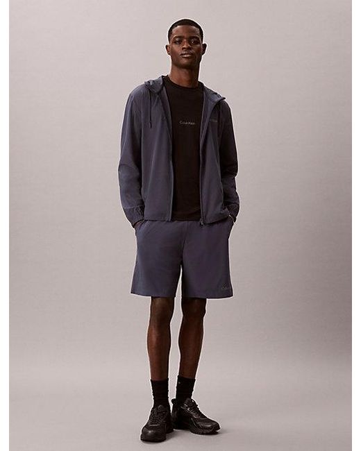 Calvin Klein Multicolor Sport Water Repellent Hooded Windbreaker for men