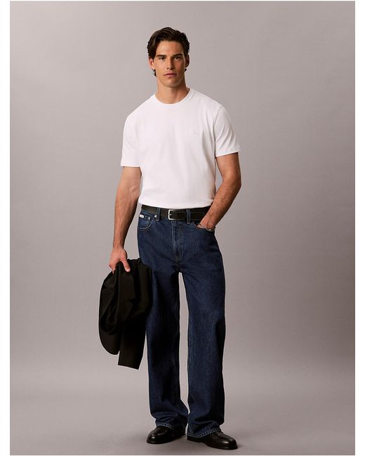 Calvin Klein Multicolor Varsity Logo Interlock Tee for men