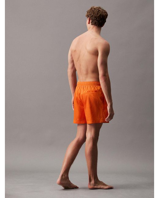 Calvin Klein Multicolor Ripstop Medium Drawstring Swim Shorts for men