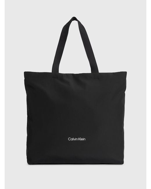 Calvin Klein Black Unisex Shopper Tote Bag