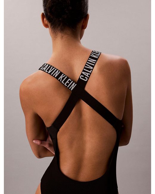 Calvin Klein Black Cross Back Swimsuit