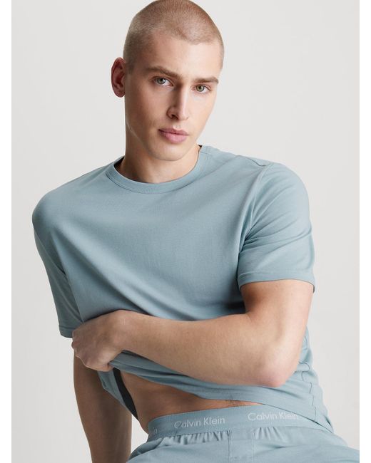 Calvin Klein Blue Shorts Pyjama Set - Cotton Stretch for men