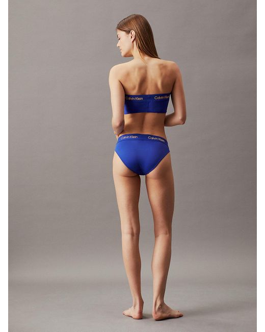 Calvin Klein Blue Bandeau Bikini Top - Ck96