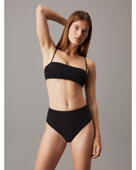 Calvin Klein Black High Waisted Bikini Bottoms