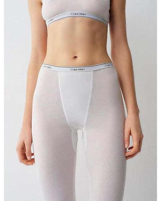 Calvin Klein White Rosalie Leggings