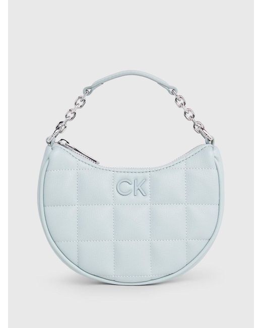 Calvin Klein Blue Mini Quilted Handbag