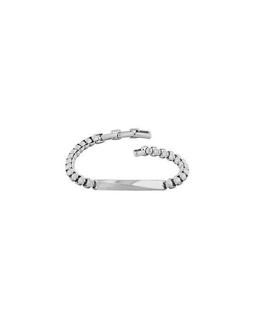 Calvin Klein White Bold Cable Chain Bracelet Iconic Id for men