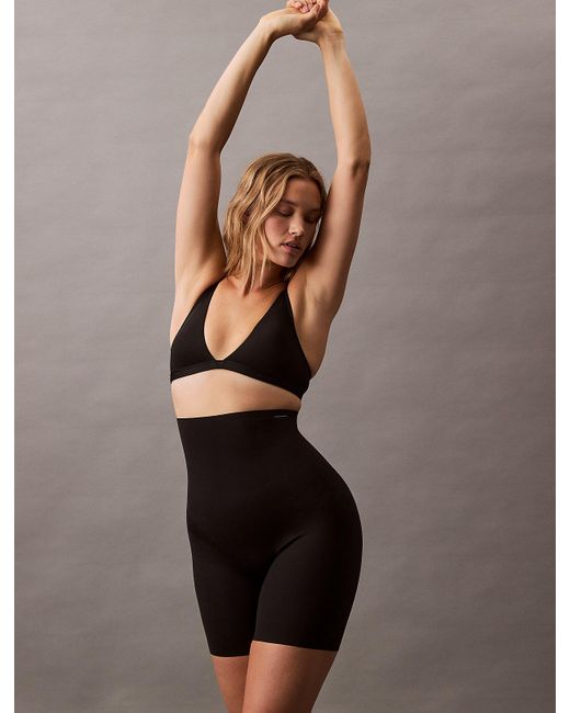 Calvin Klein Brown High Waisted Shapewear Shorts