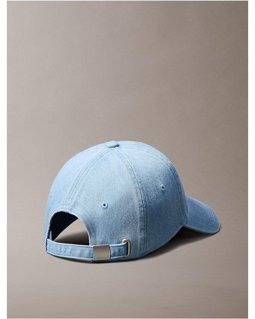 Calvin Klein Blue Denim Logo Cap for men