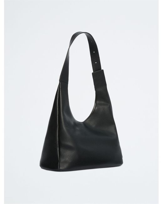 Calvin Klein Archive Hardware Buckle Shoulder Bag in Black | Lyst