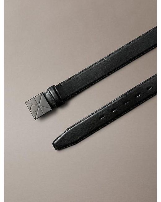 Calvin Klein Multicolor Emblem Logo Plaque Smooth Belt for men