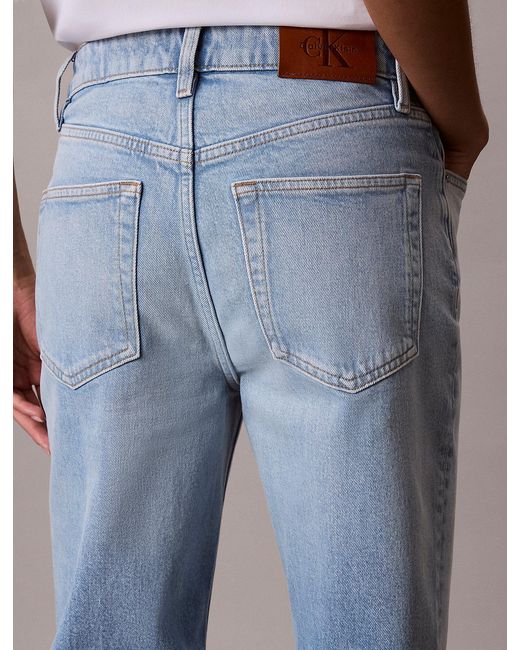 Calvin Klein Blue High Rise Straight Jeans