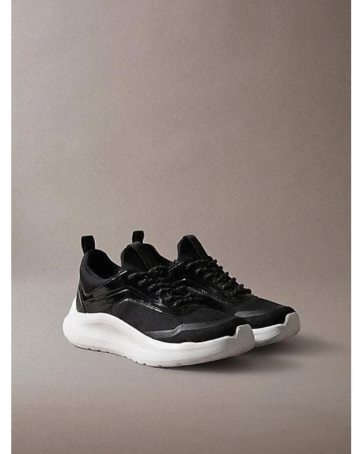 Calvin Klein Brown Ck Curve Lightweight Runner Trainers