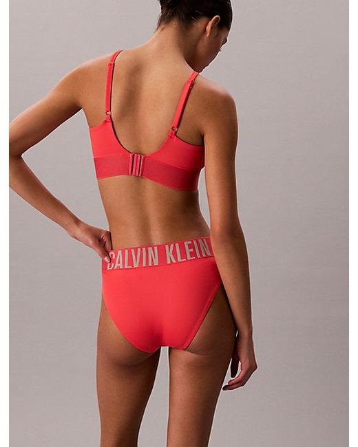 Calvin Klein Pink Bikini Bottoms Intense Power