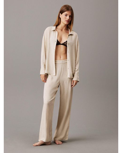 Ensemble De Pyjama Long Calvin Klein en coloris Multicolor