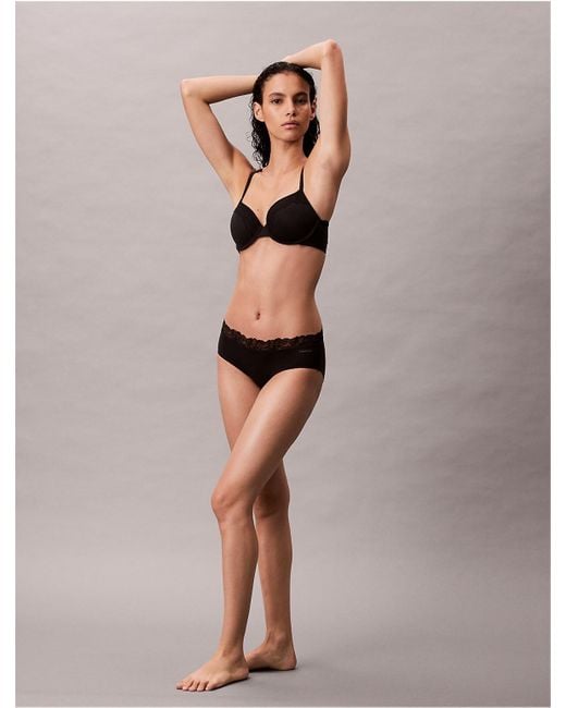 Calvin Klein Black Lightly Lined Full Coverage Bra